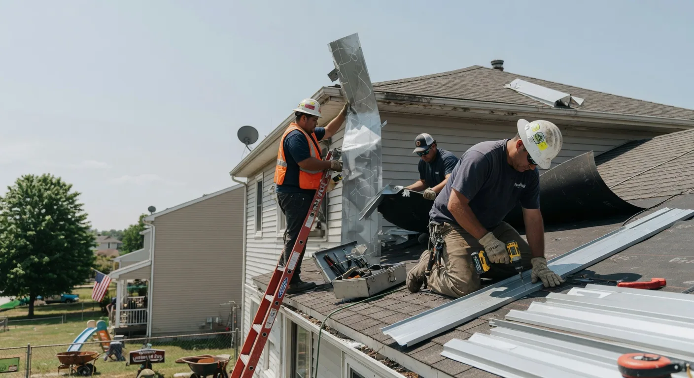 Storm Damage Metal Roof Repair in Hawarden, IA